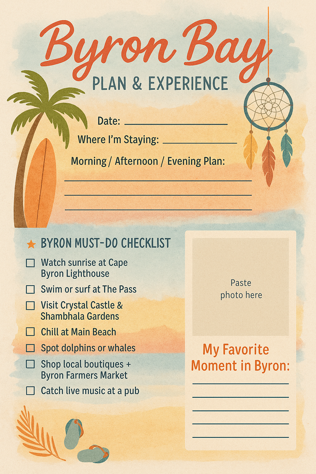 How to Travel Australia East Coast Digital Planner/Journal