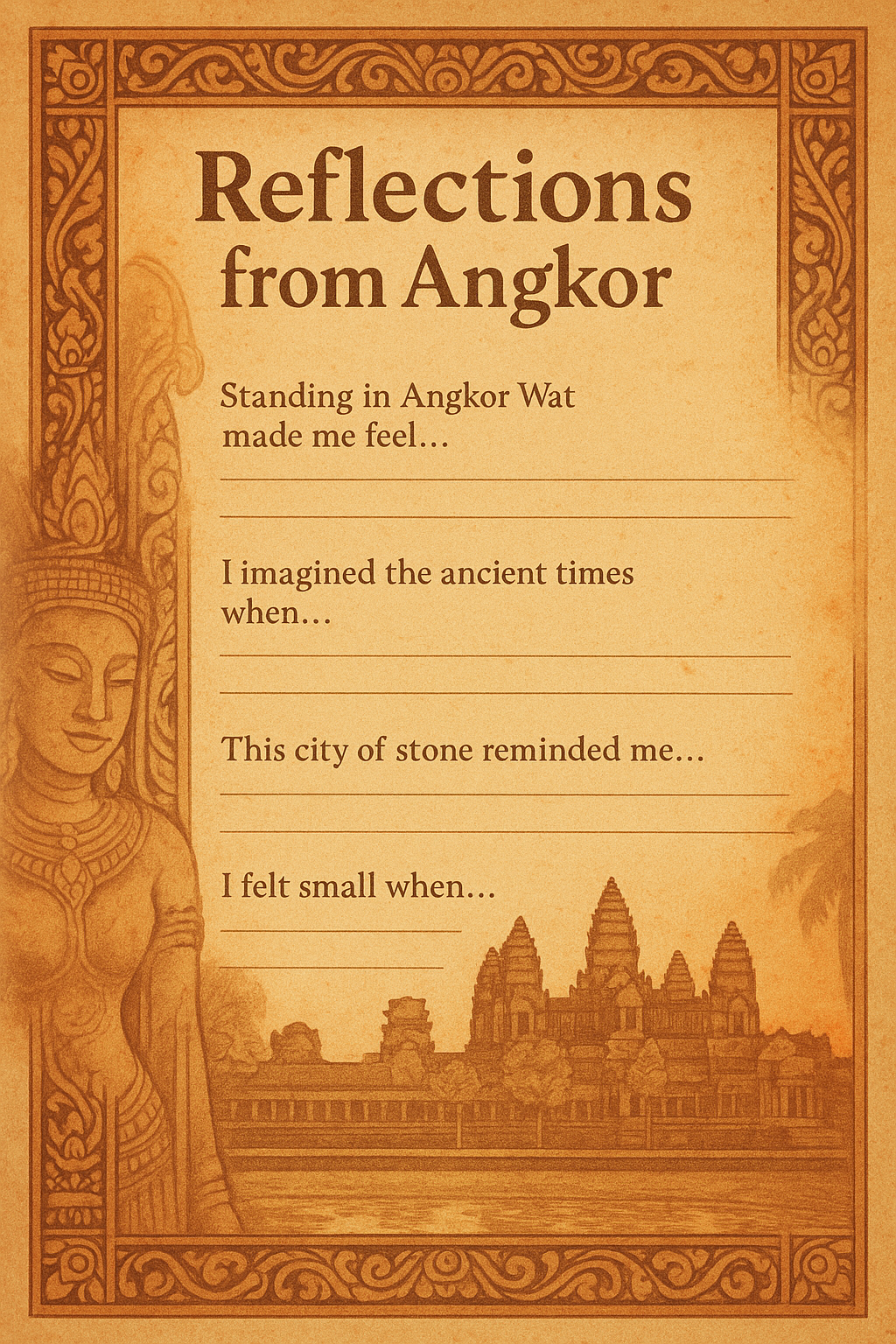 How to Travel Cambodia Digital Journal/Planner