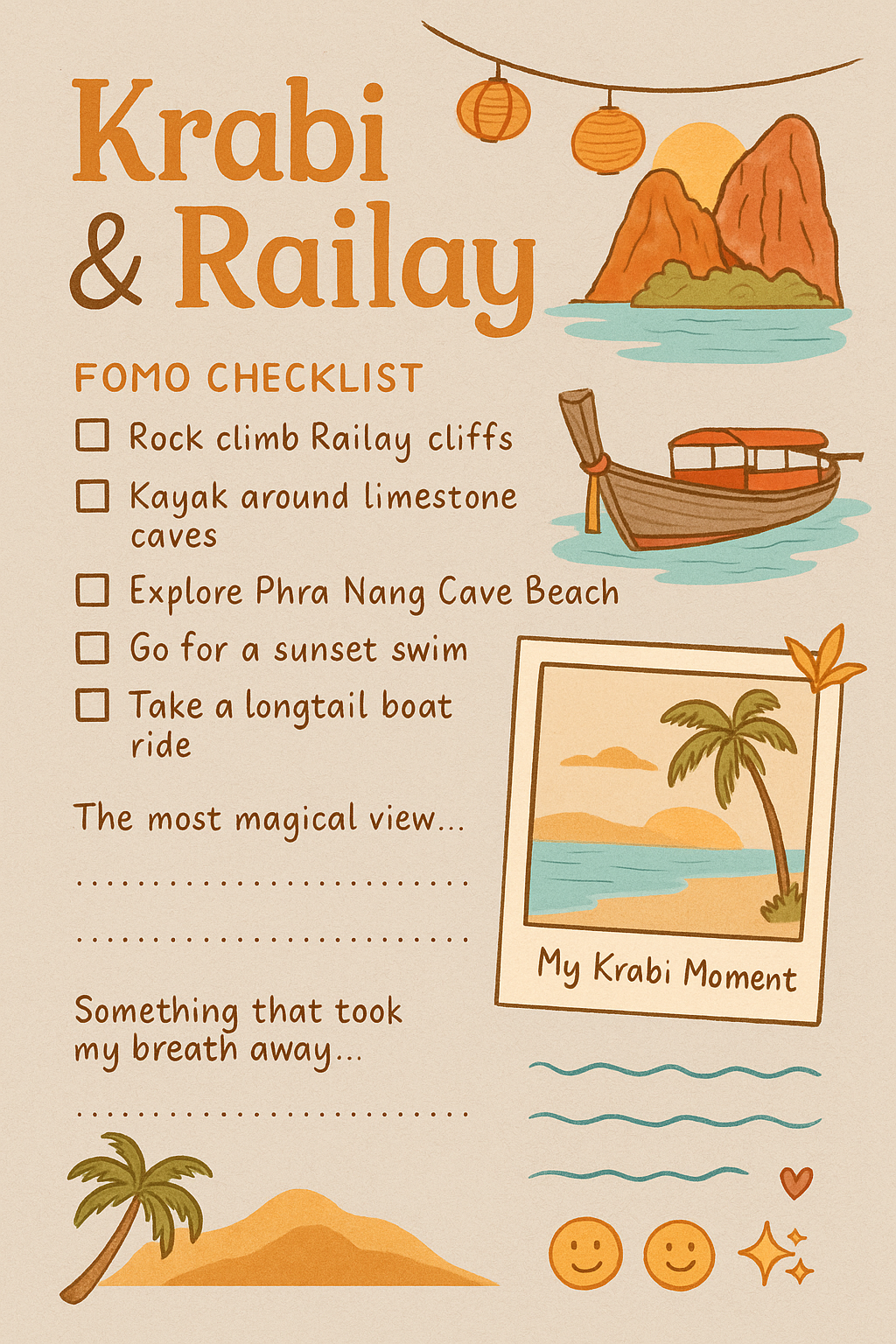 How to Travel Thailand Digital Journal/Planner
