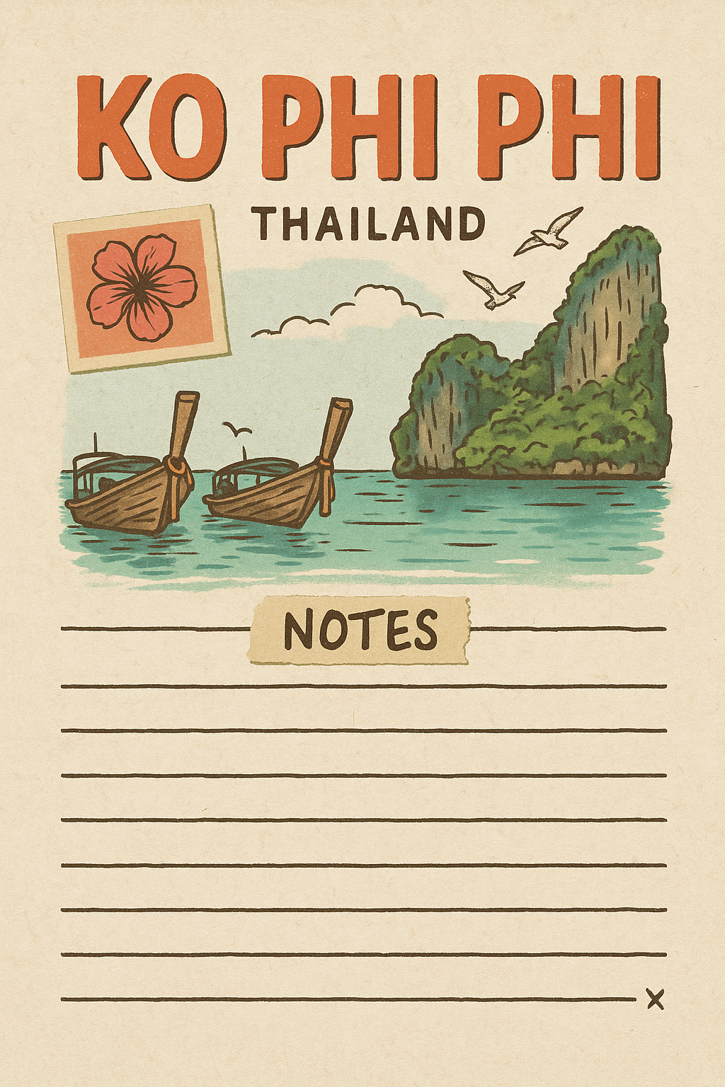 How to Travel Thailand Digital Journal/Planner
