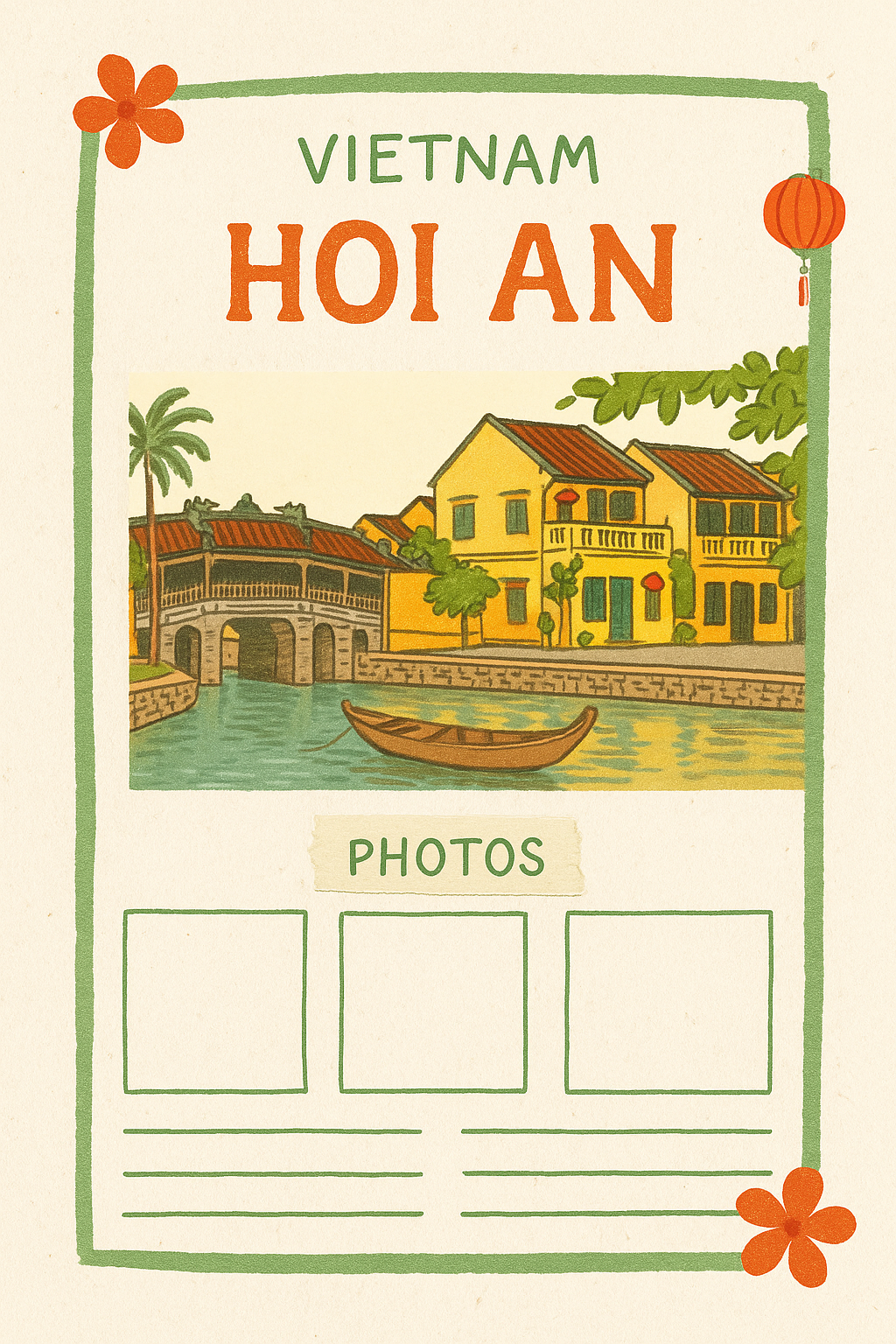 How to Travel Vietnam Digital Journal/Planner