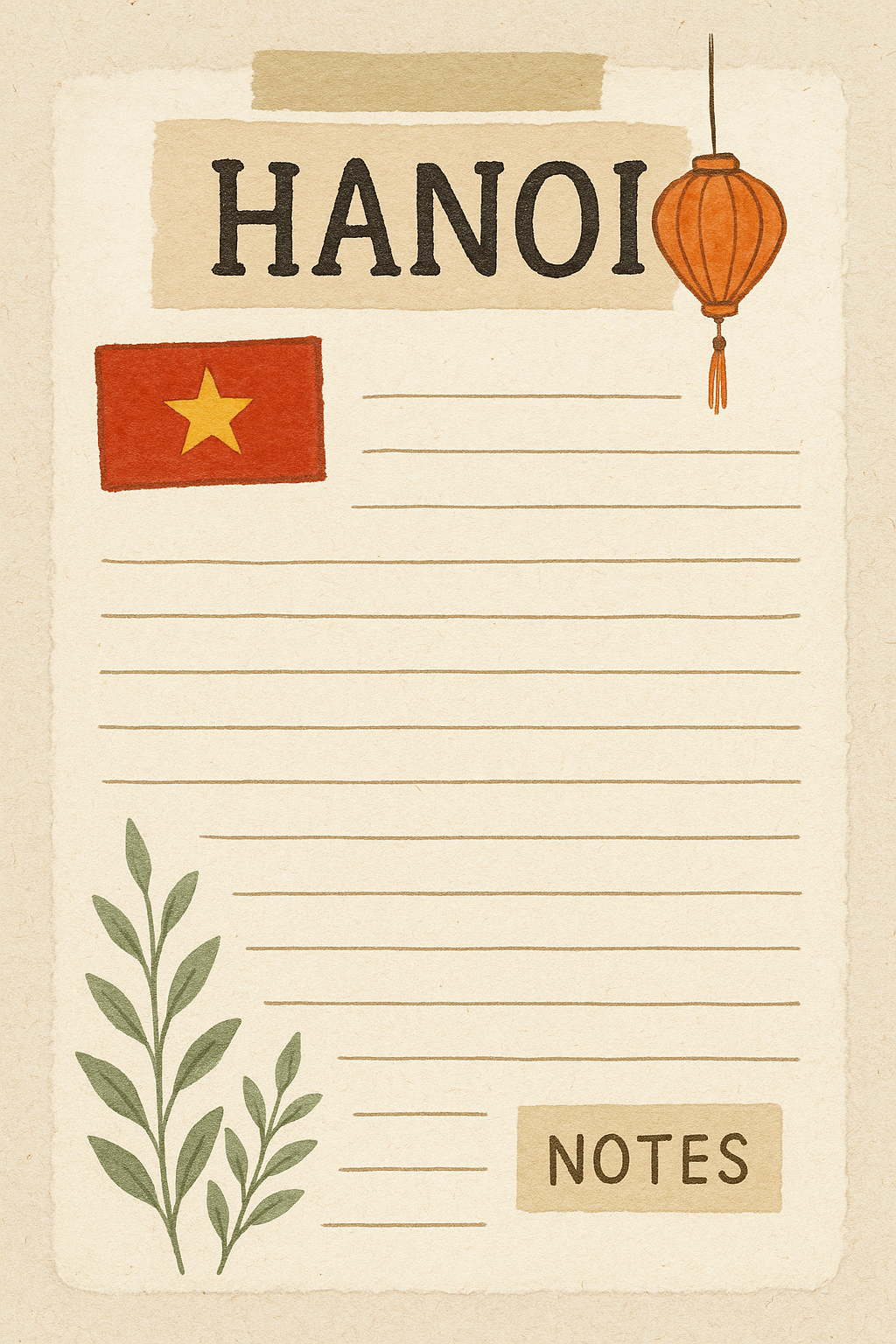How to Travel Vietnam Digital Journal/Planner